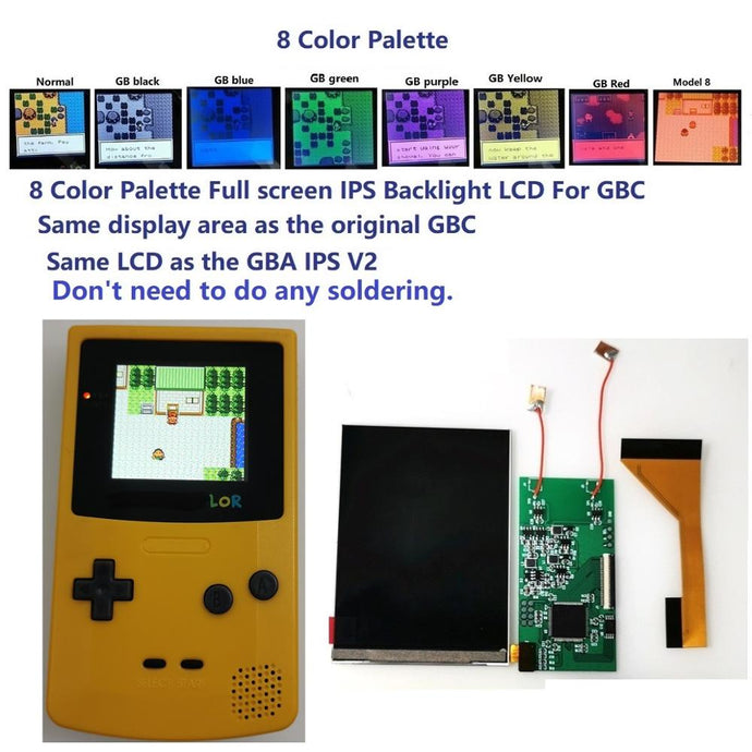 Gameboy Color IPS Screen V2